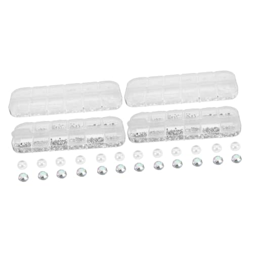 minkissy 2 Sätze Nagelzubehör-set Nageldekoration Nagelkunst Zehennägel Perlen Für Die Herstellung Von Armbändern Brief Nagelset Maniküre-ornamente Nagelanhänger Für Damen Acryl 2 Boxen * 2 von minkissy