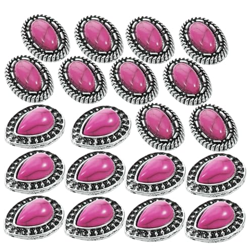 minkissy 20 Stück Maniküre Diamant Nagelverzierung Frauen Nagel Charms Nagelschmuck Nail-Art-Charme Retro Nagelcharme Nagel Charme Zubehör für Nagelkunst Maniküre-Ornamente Legierung Rosa von minkissy