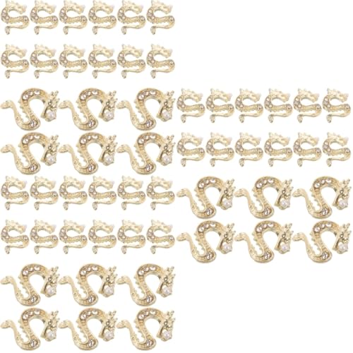 minkissy 3 Sätze Nail Art Zubehör Nagelsteine Nail Steine Nagelbeißer Stop Charme Gesichtsschmuck Dekoration Maniküre-dekore Maniküre-ornamente Strasssteine Golden 50 Stück * 3 von minkissy