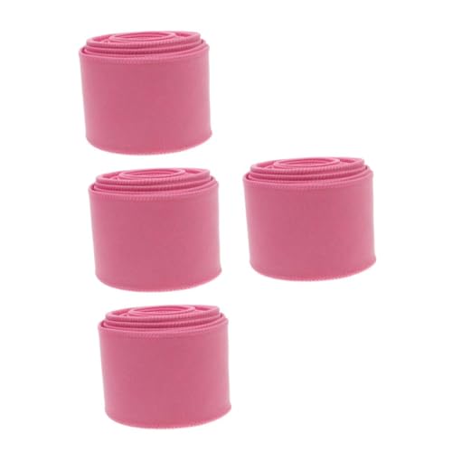 minkissy 4 Stück Bogenband geschenkverpackung geschenkband geburtstagsgeschenke Bänder für weihnachtsband Scrapbooking-Band Rosa Schleife für Blumenstrauß Wickelband Polyester von minkissy