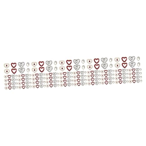 minkissy 5sets Herzförmige Nageldiamanten Strasssteine Für Nägel Nail Decoration Nagelzubehör Baumeister Zarte Aufkleber Nagelkunstverschönerung Nailart-strasssteine Zinklegierung 40pcs*5 von minkissy