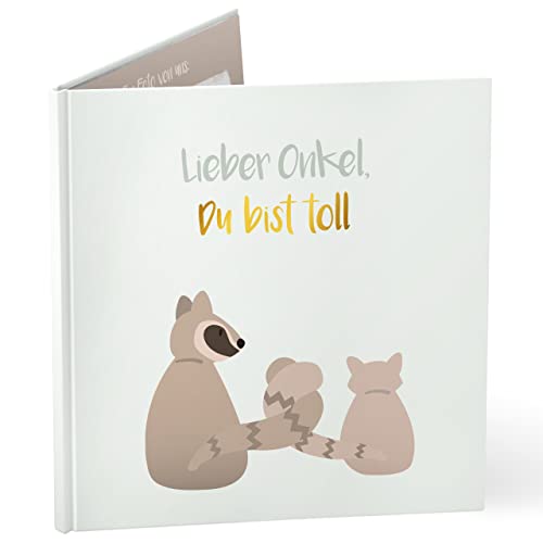 mintkind® "Lieber Onkel, Du bist toll" Geschenkbuch für Onkel I Geschenk für Onkel I Bilderbuch Geschenk Onkel zum Geburtstag, zu Weihnachten oder zu Ostern von Nichte oder Neffe | Geschenkidee von mintkind