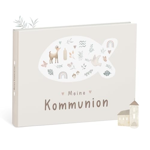 mintkind Erinnerungsalbum Meine Kommunion Beige – Geschenk zur Kommunion für Jungen und Mädchen – liebevoll gestaltetes Album zum Festhalten besonderer Momente – Fotoalbum zum Selbstgestalten mintkind Erinnerungsalbum Meine Kommunion Beige – Geschenk zur Kommunion für Jungen und Mädchen – liebevoll gestaltetes Album zum Festhalten besonderer Momente – Fotoalbum zum Selbstgestalten von mintkind