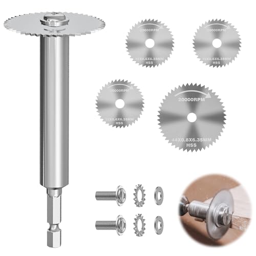 mizikuu Innenrohrschneider, 1/4-Sechskant-PVC-Rohrinnenschneider 32mm 44mm Kreissägeblätter Sägezahnklingen Innenschneider zum Schneiden von Holz, Kunststoff und Metall von mizikuu