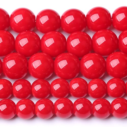6 mm große korallenrote Glasperlen, Naturstein, Kristall, Energie, runde lose Perlen für Schmuckherstellung, Armband, 120 Stück, 2 Stränge, 81,3 cm 6 mm große korallenrote Glasperlen, Naturstein, Kristall, Energie, runde lose Perlen für Schmuckherstellung, Armband, 120 Stück, 2 Stränge, 81,3 cm von mkslksbhnxl