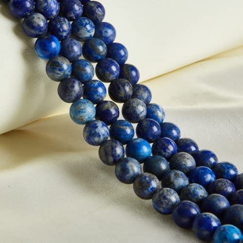 60 Stück 6 mm natürliche Lapislazuli-Perlen, Edelstein, rund, lose, zur Schmuckherstellung 60 Stück 6 mm natürliche Lapislazuli-Perlen, Edelstein, rund, lose, zur Schmuckherstellung von mkslksbhnxl