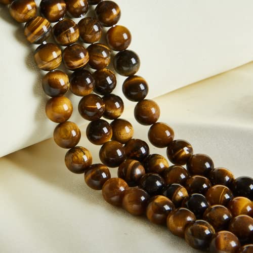 60 Stück 6 mm natürliche gelbe Tigerauge-Perlen, Edelstein, rund, lose, für die Schmuckherstellung 60 Stück 6 mm natürliche gelbe Tigerauge-Perlen, Edelstein, rund, lose, für die Schmuckherstellung von mkslksbhnxl