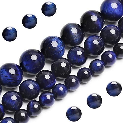 Natürliche blaue Tigerauge-Perlen, Edelstein der Güteklasse AAA, runde lose Perlen, 8 mm, 100 Stück, Bulk-Lot-Optionen, Halbedelsteinperlen zur Schmuckherstellung Natürliche blaue Tigerauge-Perlen, Edelstein der Güteklasse AAA, runde lose Perlen, 8 mm, 100 Stück, Bulk-Lot-Optionen, Halbedelsteinperlen zur Schmuckherstellung von mkslksbhnxl