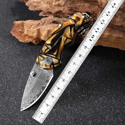 Multi folding knife sharp Outdoor Pocket knife Aus stahl damask mit Acryl griff messer mini Handliches Handwerkzeuge kleines metal messer mit Flaschenöffner von mmoa