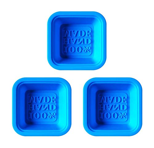 momoland 100% Handgefertigt Silikon - Soap Schimmel DIY Handgefertigte Seifen Von Wiederverwendbaren Sicher (Farbe Zufällig 3pcs) von momoland