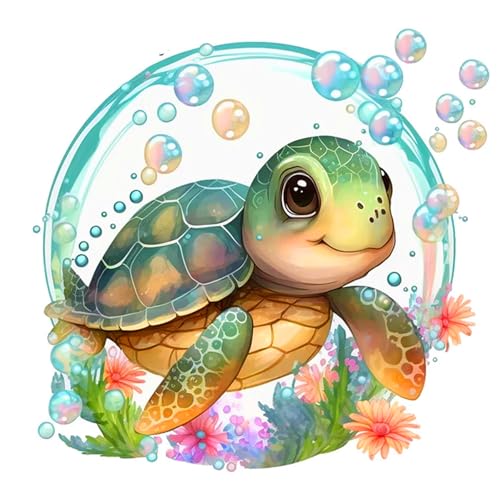 mrpwnle 5d Sea Turtle Diamond Painting Bilder Set Diamond-Painting Erwachsene Malen Nach Zahlen Mosaikherstellung Diamanten Painting Bilder Set für Home Wand Décor 30x30cm von mrpwnle