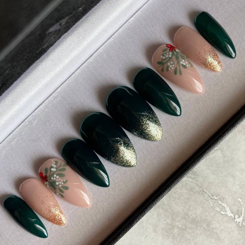 Küss Mich Unter Dem Mistelzweig - Press-On Nails von msknails