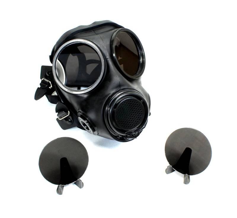 Ersatzgläser Für Gasmaske Fmj08/Mf22 Schwarz Linsen Gasmask von mteilestore