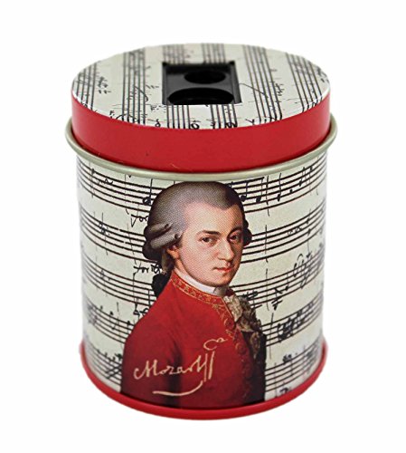 Bleistiftspitzer-Runddose Mozart - Geschenk für Musiker von mugesh