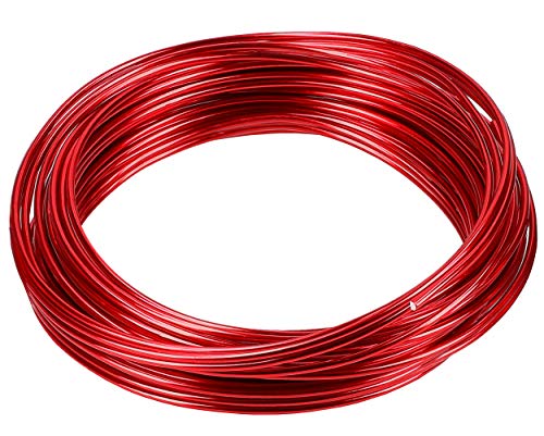 mumbi 30766 rot 10m Basteldraht 2mm, 10 Meter von mumbi