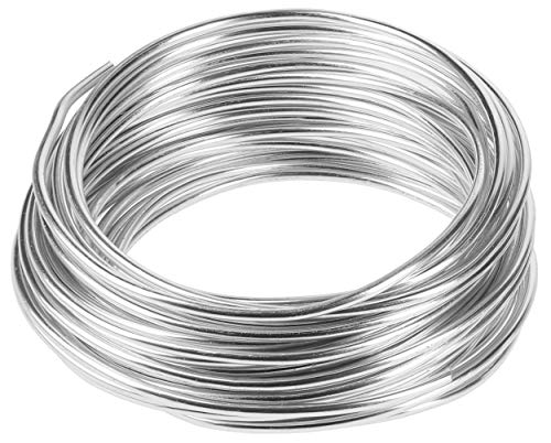 mumbi 30772 Silber 10m Basteldraht 3mm, 10 Meter von mumbi