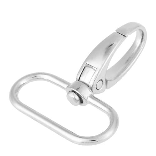 20 Stück 360 Grad drehbar Trigger Snap, Legierung Schlüsselring Haken Keyring Oval Karabiner Schlüsselanhänger Swivel Haken Karabinerhaken Swivel Trigger Ring für Lanyard Leinen Hunde (25mm) von mumisuto