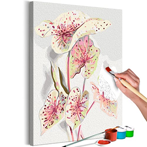 murando - Malen nach Zahlen Blätter Pflanzen Blumen Natur 40x60 cm Malset mit Holzrahmen auf Leinwand für Erwachsene Kinder Gemälde Handgemalt Kit DIY Geschenk Dekoration von murando