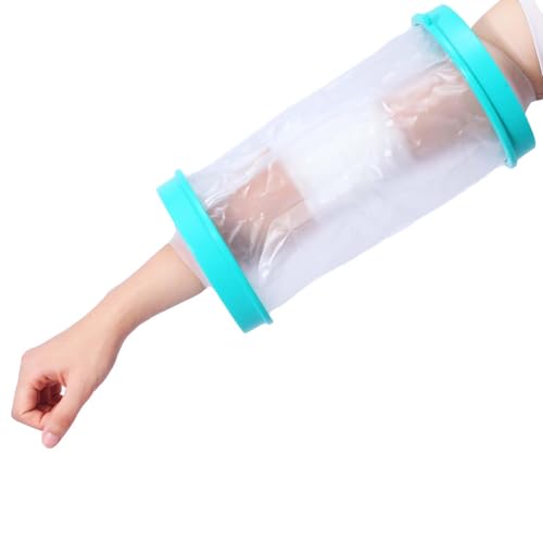 Duschschutz Fuß zum, Gipsbinden Armschlinge Gips Aqua Protect, Armschlinge, Fingerschutz Bei Verletzung, Gipsschutz Wasserdicht Arm, Erholung nach der Operation und Mundpflege (L-Form) von musbus