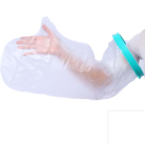 Duschschutz Fuß zum, Gipsbinden Armschlinge Gips Aqua Protect, Armschlinge, Fingerschutz Bei Verletzung, Gipsschutz Wasserdicht Arm, Erholung nach der Operation und Mundpflege (XL) von musbus