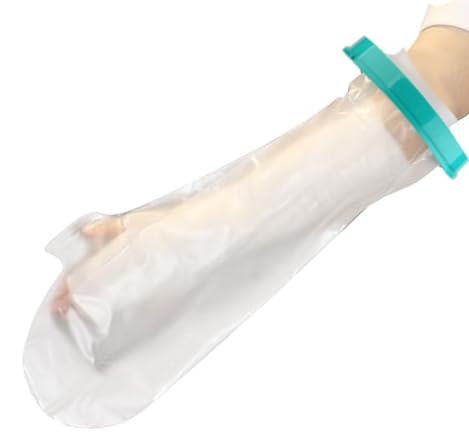 Duschschutz Fuß zum, Gipsbinden Armschlinge Gips Aqua Protect, Armschlinge, Fingerschutz Bei Verletzung, Gipsschutz Wasserdicht Arm, Erholung nach der Operation und Mundpflege (XL) von musbus