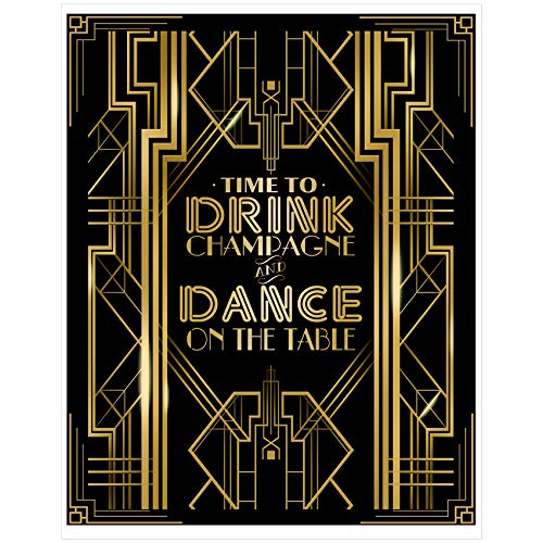 Musykrafties Gatsby Party Banner Dekoration Disco Fotografie Hintergrund Dance on The Table von musykrafties