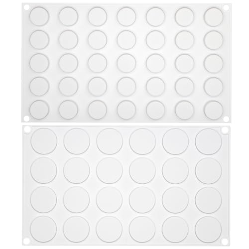 musykrafties Rund Silikonform Backform Tablett für Schokoladen Epoxidharz 2 Größe 24 Hohlräumen von musykrafties