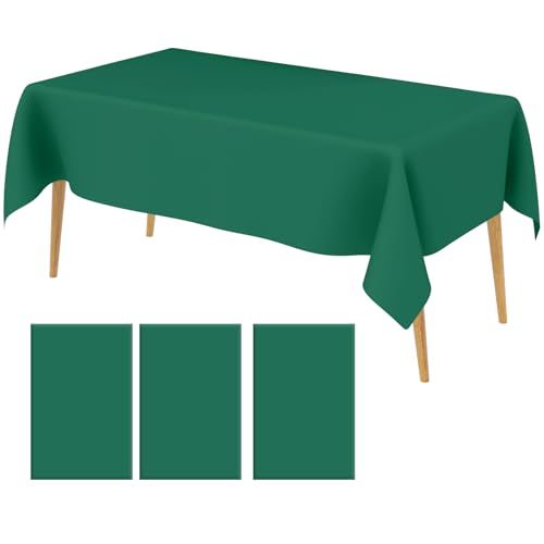 Einweg Tischdecke,Plastik Tischdecken,Einwegtischdecken,3 Stück 137 X 274 Cm Grün,Einweg Party Tischdecken,Disposable Tablecloths,Rechteckige Tischdecke,Tischdecke Outdoor Plastik,Birthday Table Cloth von muyurra