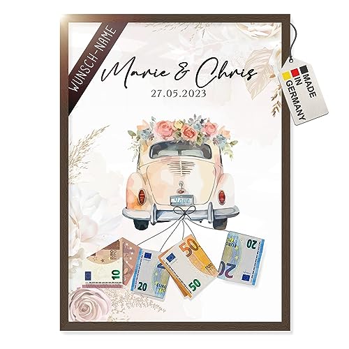 Besonderes Hochzeitsgeschenk – einfach Personalisieren | Hochzeitsgeschenke für Brautpaar, Geldgeschenk Hochzeit, Geschenk Hochzeit, Hochzeitsgeschenk Geld von myDreamwork