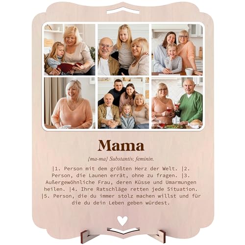 nagu® Mehrere Bilderrahmen. Fotorahmen mit Definitionen für die Wanddekoration. Fotorahmen für personalisierte Fotohaltergeschenke. Fotorahmen aus Holz mit Sprüchen zum Verschenken oder Dekorieren von nagu