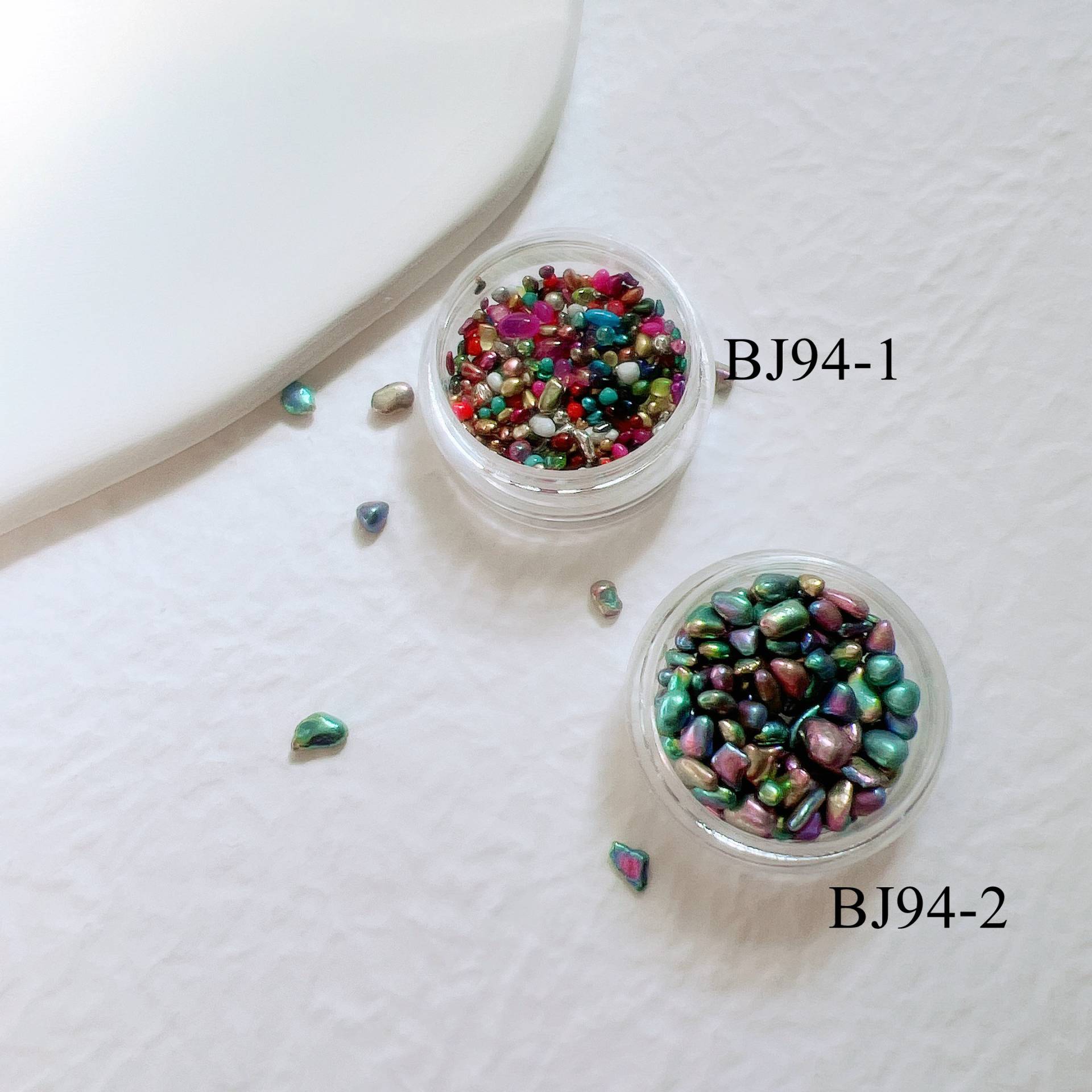 Nail Art Mixed Color Beads Dekorationen Resin Perlen Bj94 von nailartfairy