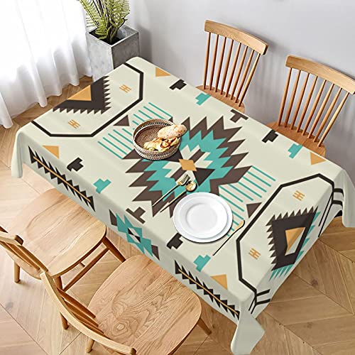 Rechteckige Wachstischdecke Gebürtiges Südwestamerikanisches Retro Navajo-Muster Wachstischdecke Abwaschbar Wachstuch rutschfeste Party Tischdecken Für Abendessen Garten Indoor,137X183cm Rechteckige Wachstischdecke Gebürtiges Südwestamerikanisches Retro Navajo-Muster Wachstischdecke Abwaschbar Wachstuch rutschfeste Party Tischdecken Für Abendessen Garten Indoor,137X183cm von nanchangchengbowangluokeji