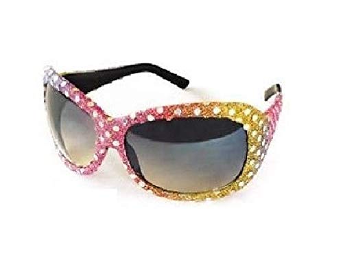 W200023 bunt Damen Regenbogen Brille Partybrille von narrenkiste