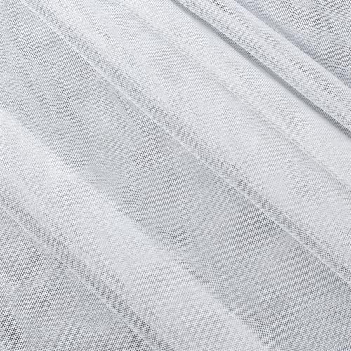 NBEADS 5,5 Meter Polyester-Netzstoff, 160 cm breit, Tüllstoff, weiß, atmungsaktives Netzmaterial für Bekleidungsfutter, Sportbekleidung, DIY Handwerk und Kostümdesign NBEADS 5,5 Meter Polyester-Netzstoff, 160 cm breit, Tüllstoff, weiß, atmungsaktives Netzmaterial für Bekleidungsfutter, Sportbekleidung, DIY Handwerk und Kostümdesign von nbeads