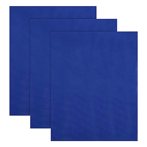 nbeads 3 Stück 14CT Blau Kreuzstich Stoff, 45×35cm Aida Stoff Needlework Stoff für Stickerei Stickerei Stoff für Craft Stickerei, Handmade Needlework DIY Handicrafts von nbeads