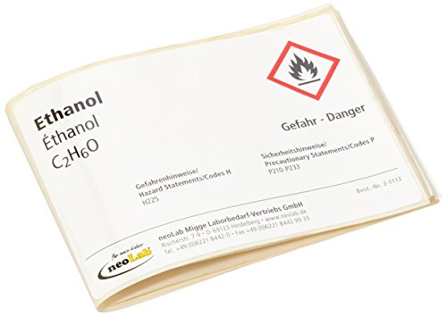 neoLab 2-1112 Flaschen-Etiketten Ethanol (10-er Pack) von neoLab