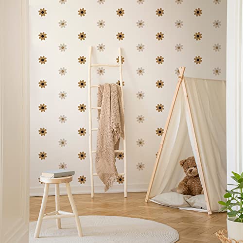 Neukids 72pcs boho gänseblümchen deko wandtattoo blumen Wandsticker Mädchenzimmer Wandaufkleber wohnzimmer Kinderzimmer Babyzimmer Schlafzimmer flur selbstklebend wand aufkleber dekoration von neukids