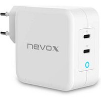 nevox DUAL - USB - C POWER DELIVERY (PD) Ladeadapter weiß, 100 Watt von nevox