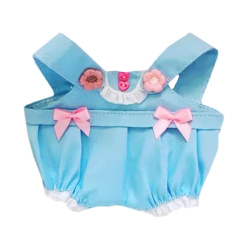 niannyyhouse 10 cm-15 cm 20 cm Plüsch-Kleidung, Overall, Puppe, Dressup (Blau, 10 cm-15 cm) von niannyyhouse