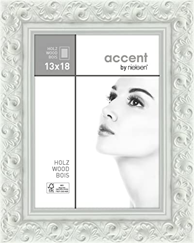 Nielsen Design Arabesque 13 x 18 cm Holz Bilderrahmen Weiß 8532001 von nielsen