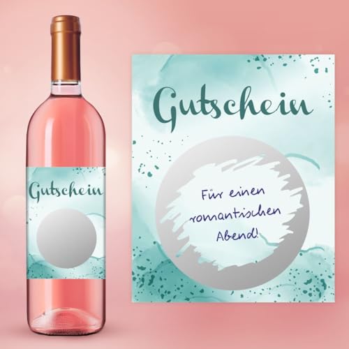 AUFKLEBER SET - Gutschein - Rubbelsticker Silber - zum selber beschriften von nikima Schönes für Kinder