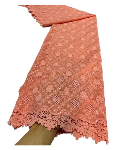African Dubai Baumwollspitze Stoff Kristalle Schweizer Voilespitze In Schweiz Bestickter Stoff For Frauen Abendkleid 5yard(4) von nmbhus