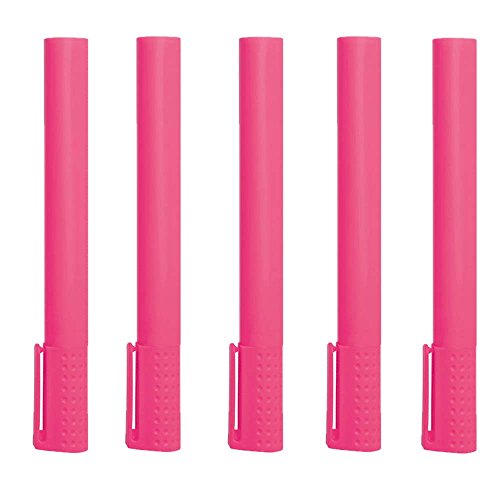 XXL Textmarker 22,6 x ø 2,2 cm versch. Mengen u. Farben Marker riesig von notrash2003® (Pink, 5er) von noTrash2003