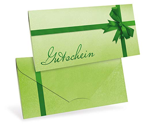 Premium Gutscheinkarten (10 Stück) Ostern, Frühling, neutral - verschließbare Faltkarte, DIN lang von notizblock24