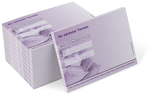 Terminblock Trend (10 Blöcke) je 50 Terminzettel für Nageldesign, Fußpflege, Wellness, Kosmetik von notizblock24