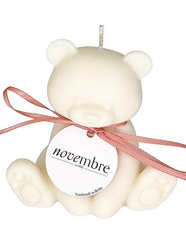 Bear Candle | Bär Kerze | Soy Wax Candle | (white) von novembre