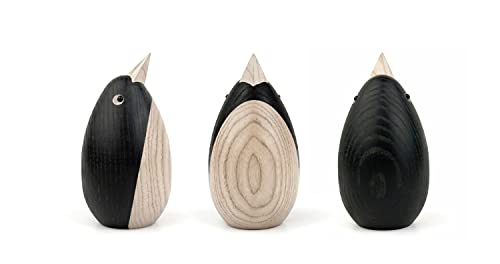 Novoform - Dekofigur - Holzfigur - Penguin - Pinguin - Eschenholz - von Hand gefertigt - Maße (ØxH): 6,2 x 11,5 cm - 1 Stück von Novoform