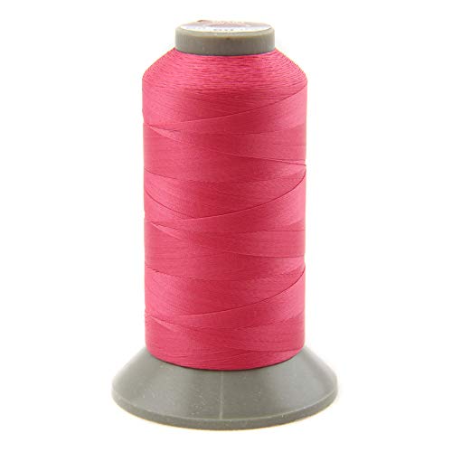 NTS Nähtechnik 1000m professionelles Nähgarn, Ledergarn 40 N, Farbauswahl, Filament Garn für Leder (Pink) von nts Nähtechnik