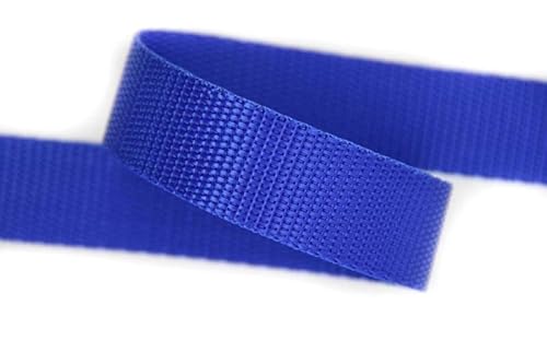 nts Nähtechnik 25mm | 5m Gurtband | 100% Polypropylen | blau von nts Nähtechnik