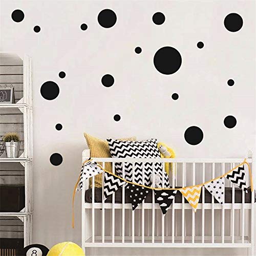 Wandaufkleber Kinderzimmer Polka Dots Creative Diy Decals für Wohnzimmer Schlafzimmer von nuhuip